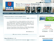 Tablet Screenshot of mpk.siedlce.pl