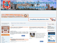 Tablet Screenshot of info.siedlce.pl