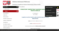 Desktop Screenshot of pinbmiasto.siedlce.pl